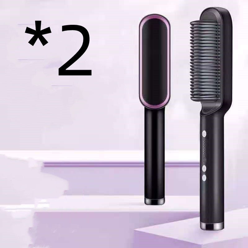 New 2 In 1 Hair Straightener Hot Comb