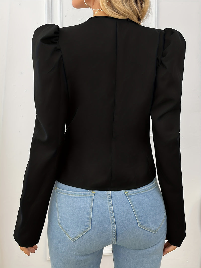 Black Short Chic Short Coat